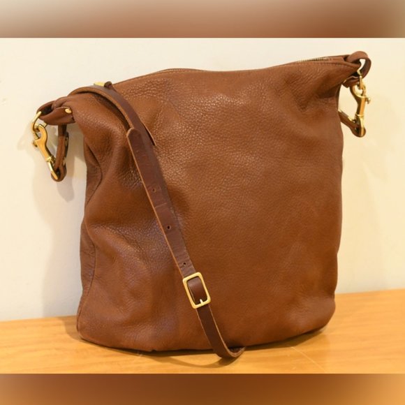 NEVA OPET Kara Zip Hobo Crossbody Leather Bag USA - Picture 1 of 8